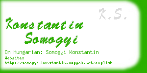konstantin somogyi business card